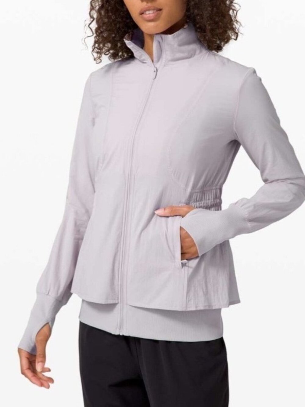 Lululemon Sights Seen Swift Chrome Light Gray Jacket Size 4 Athletic Athleisure